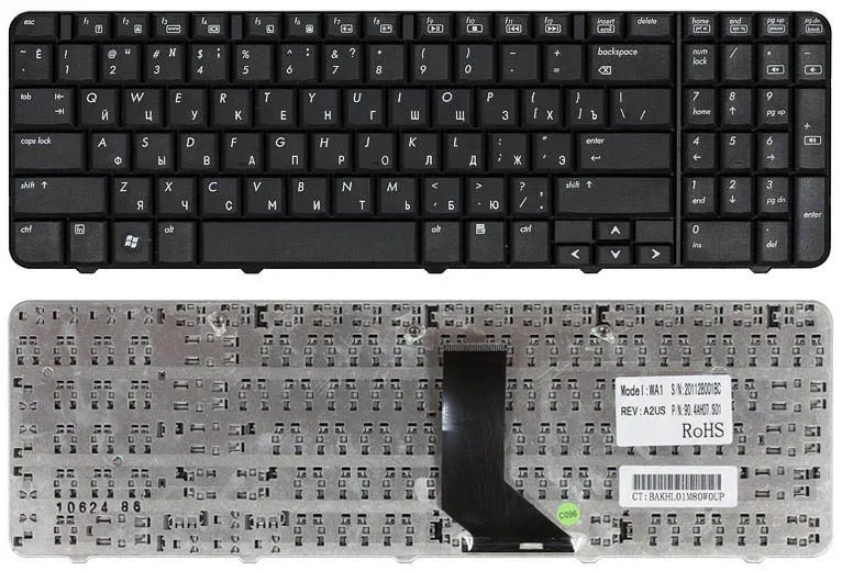 Клавиатура для Compaq Presario CQ60 103AU черная|Клавиатуры замены| |