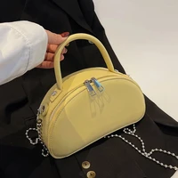 tote small crossbody messenger bag 2022 summer semicircle trendy womens designer pu leather luxury shoulder bags short handle h