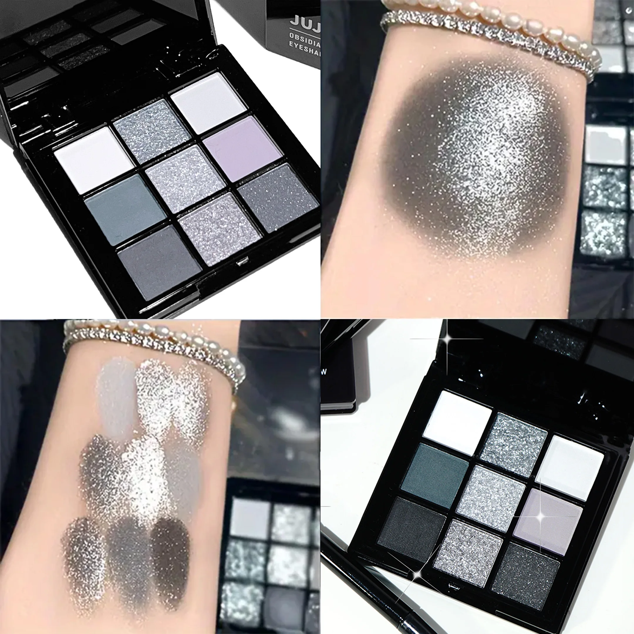 Черная Модель Star Nine Colors Палитра Теней Для Век Dusky Makeup Темная Цементная Пластина С