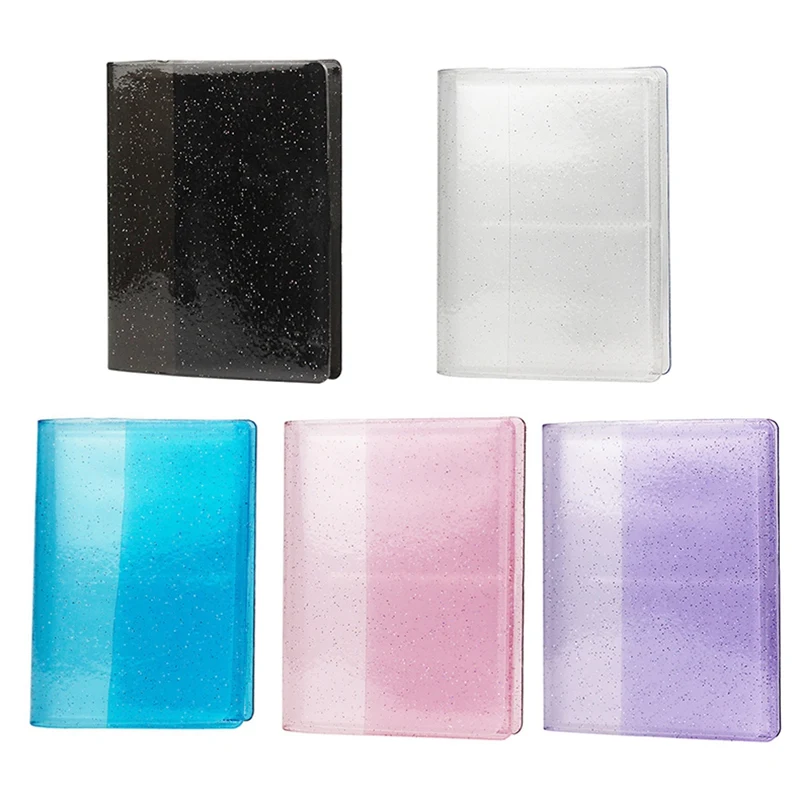 

64 Pockets 3 Inch Mini Cards Holder Binders Albums With Bling Cover For Board Games Card Multifunction Sleeve Holder