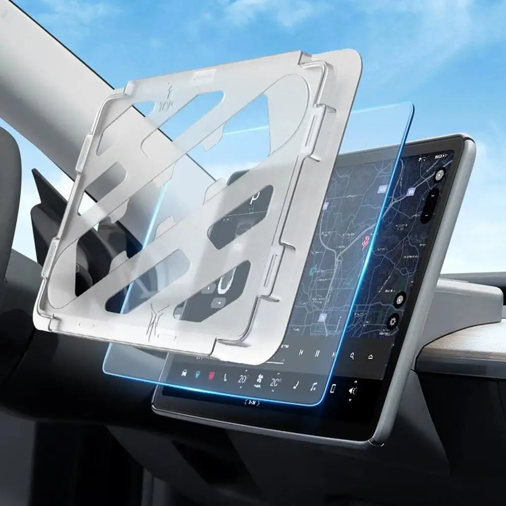 

Закаленное стекло для защиты экрана Tesla Model 3 Y 2021-2023, аксессуары для центрального управления, матовая пленка C0f9