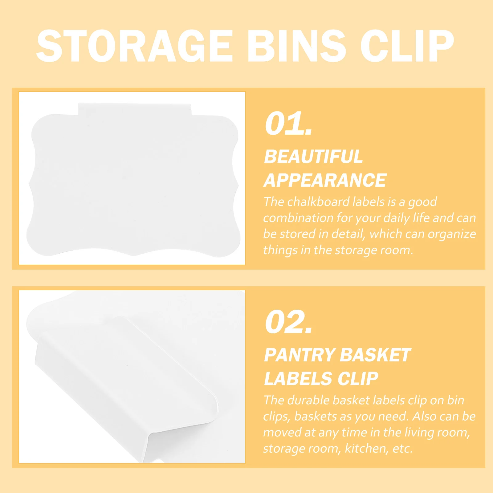 10 Pcs Hanging Label Holder PVC Clips Re-writable Price Blackboard Basket Labels Holders Clip-on Chalkboard Erasable