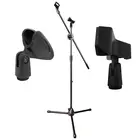 Микрофонная стойка журавль Pro-5 с двумя держателями для микрофона