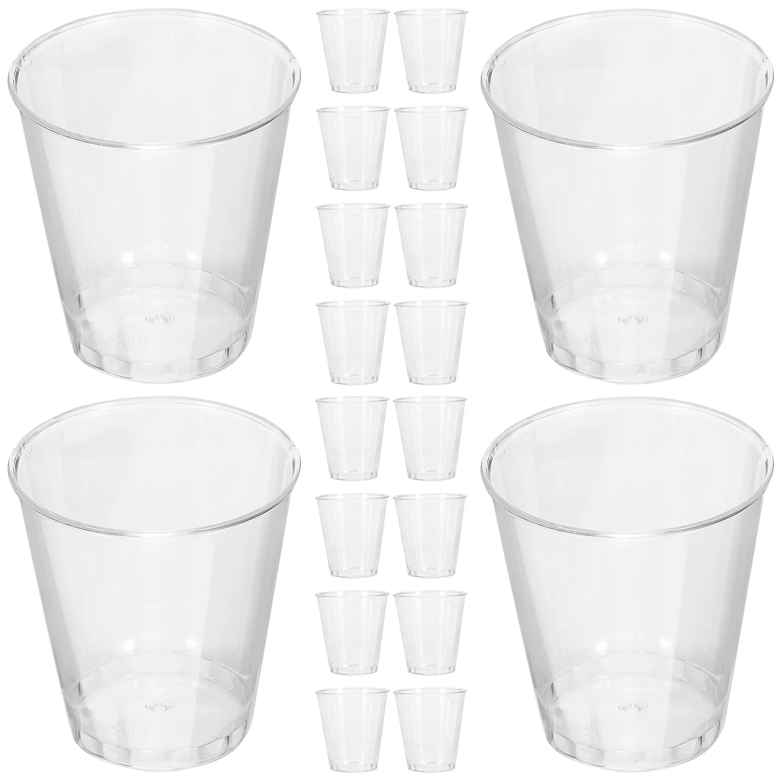 

100pcs Water Cup Disposable Cups Beverage Drinking Cups Plastic Party Cups