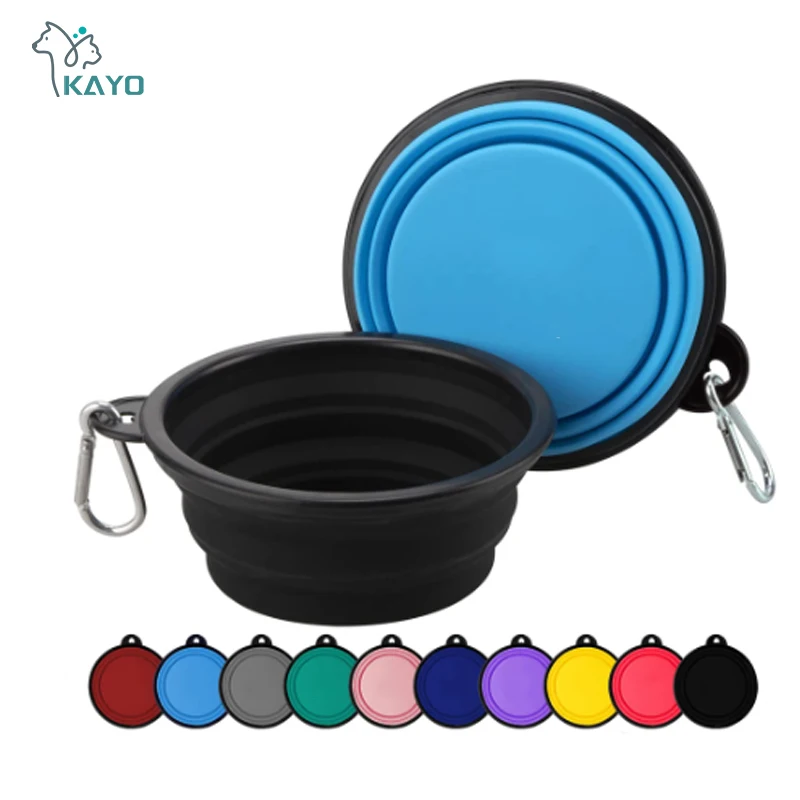 

1000ml Large Collapsible Dog Pet Folding Silicone Bowl Outdoor Travel Portable Puppy Food Container Feeder Dish Bowl