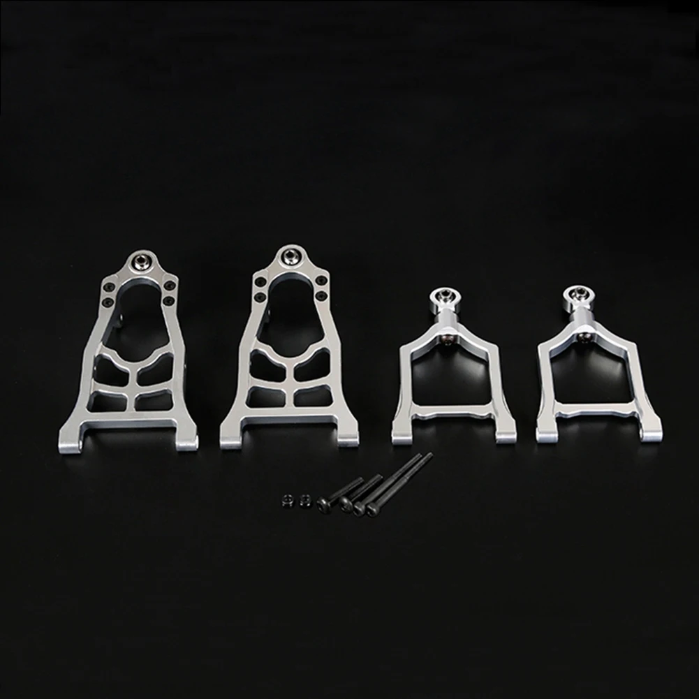 

Alloy CNC Front Suspension Arm Kit Fit for 1/5 HPI ROFUN BAHA ROVAN KM BAJA 5B 5T 5SC Rc Car Toys Games Parts,Silver