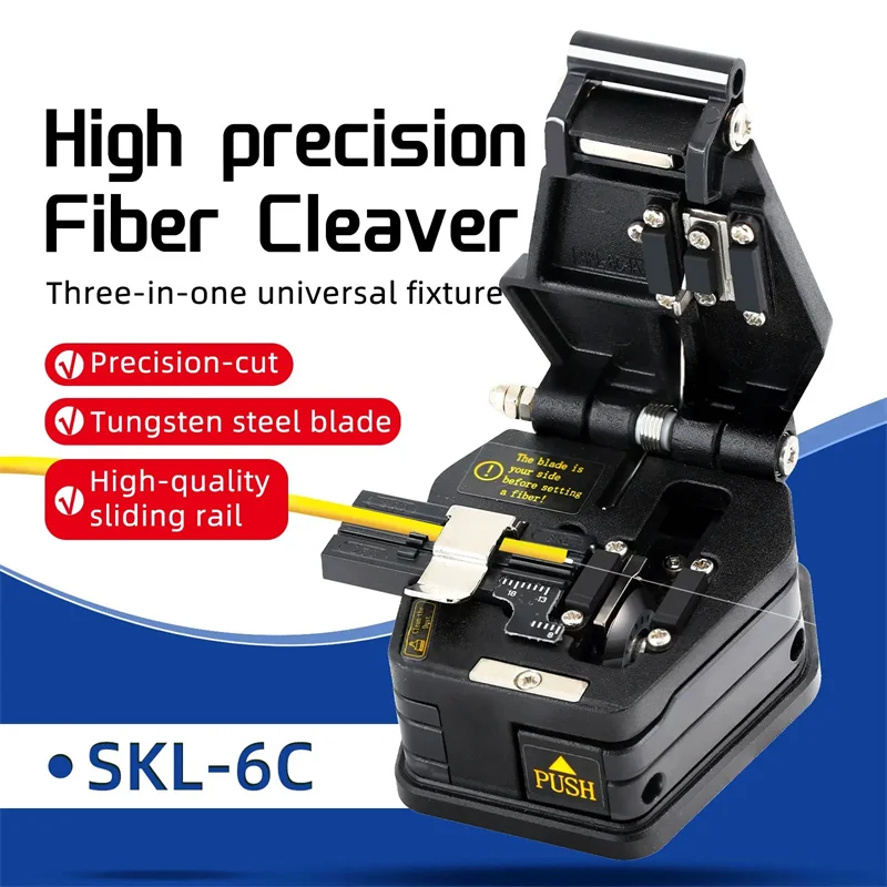 

DUTRIEUX Fiber Cleaver Skl-6c Cable Cutting Knife Fttt Fiber Optic Knife Tools Cutter High Precision Cleavers 16 Surface Blade