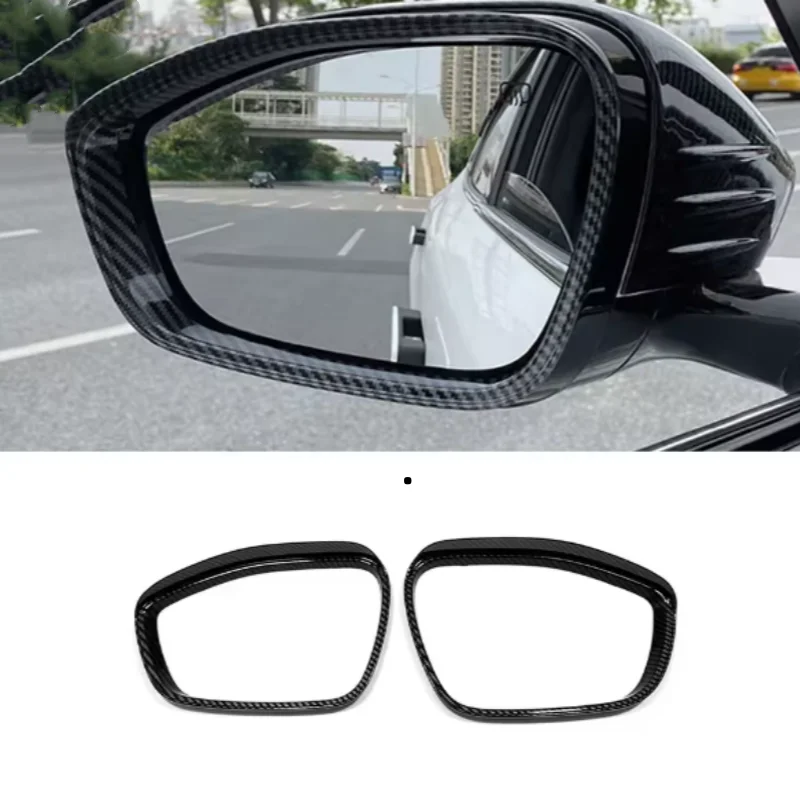 

Аксессуары из углеродного волокна ABS, автоматическая боковая дверь, зеркало заднего вида, декоративная защитная накладка, накладка для Changan UNI-K UNIK 2021-2024