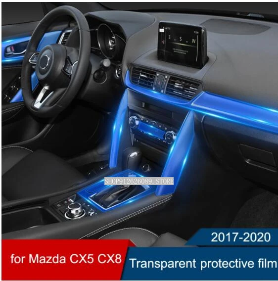 

Automotive Clear Protective Film Interior Decoration Film For Mazda CX5 CX8 Central Control Gear Film 2017 2018 2019 2020