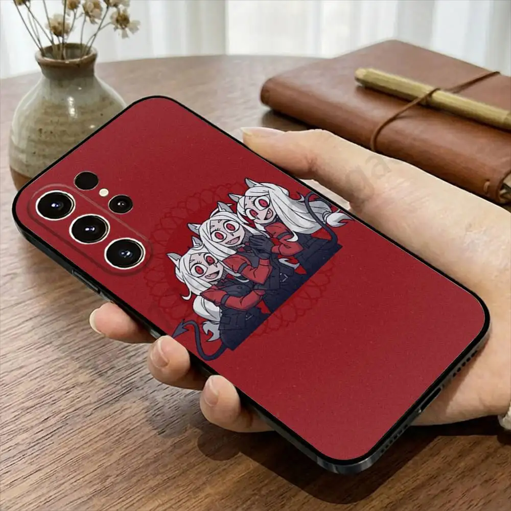 Фото Чехол для игрового телефона H-Helltaker для Samsung S20,21,22,23,24,25,26 Ultra,Plus, черный мягкий чехол №5