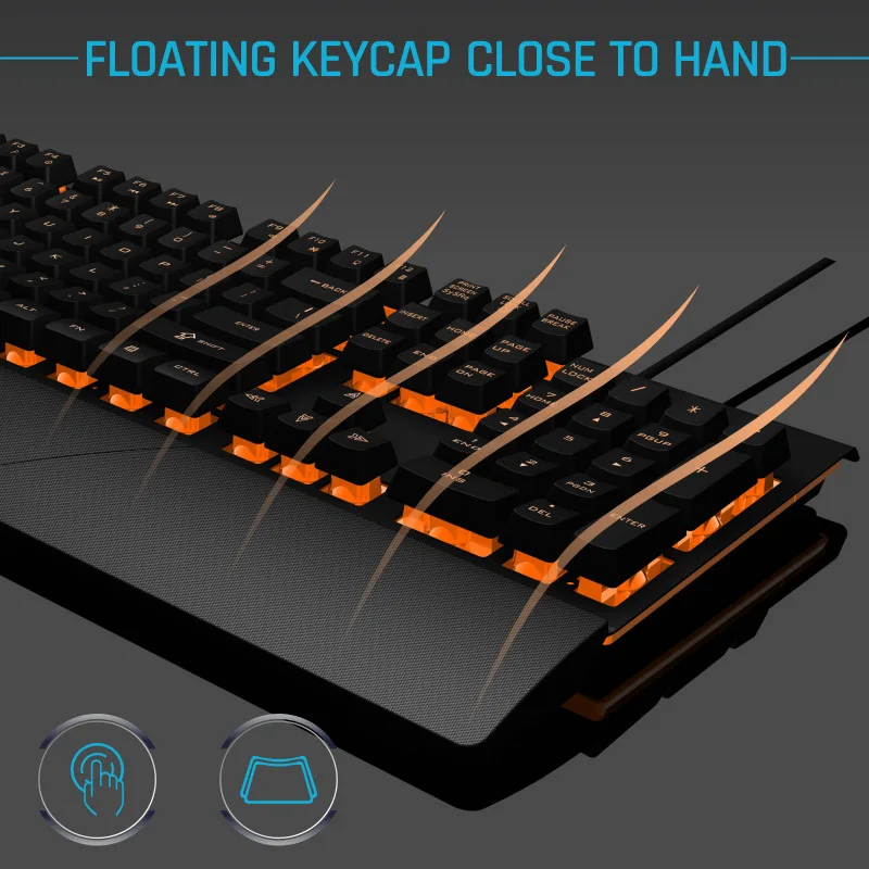 USB-клавиатура Проводная игровая со съемной подсветкой 104 клавиш - купить по