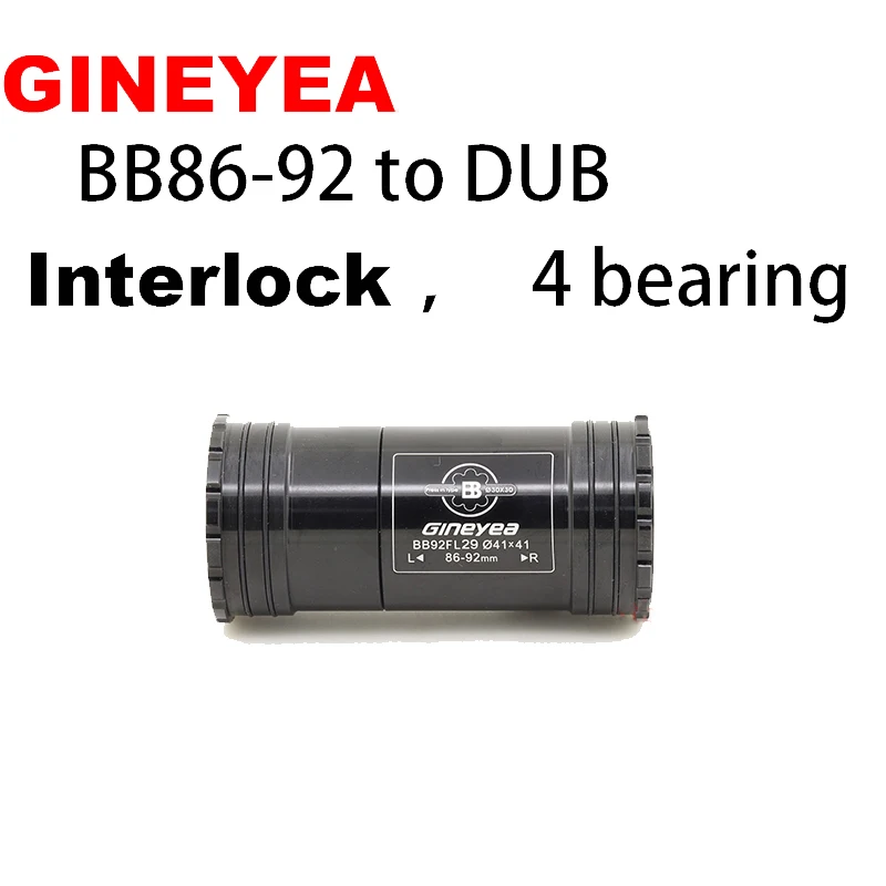 

BB86 BB92DUB PF41DUB Press Fit Bottom Brackets 4 Bearings for Road Bike Mountain Frame Shell Use DUB 86-92mm Crankset Chainset