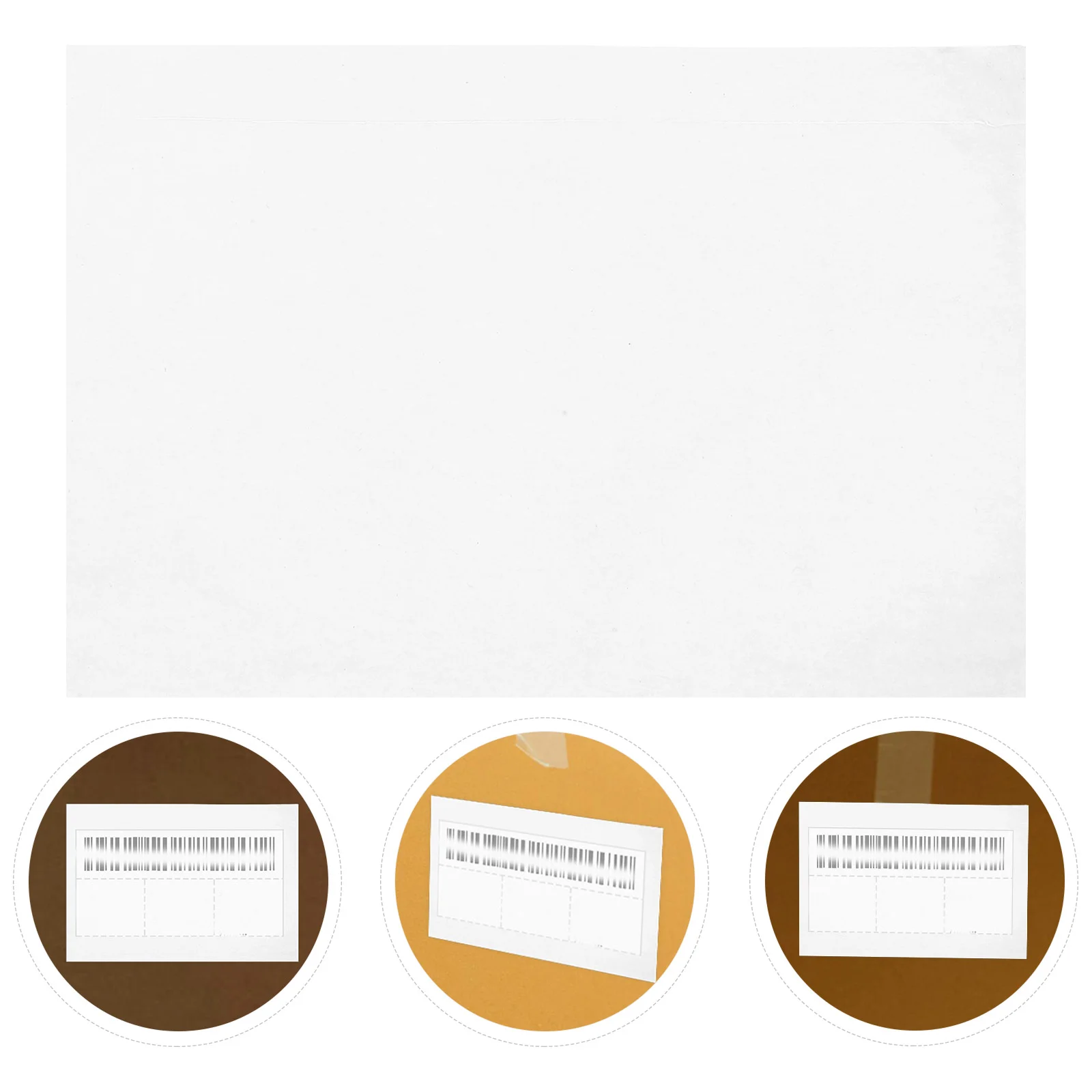 100 шт. упаковочная сумка этикетка для доставки прозрачные пластиковые конверты