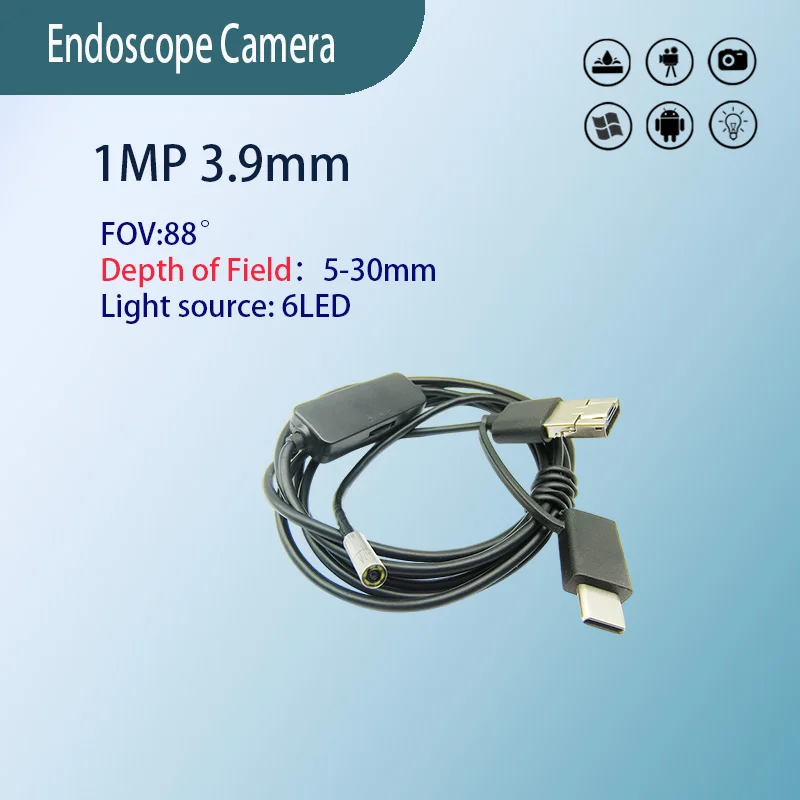 CEYYOR эндоскоп-камера 1МП 3,9 мм