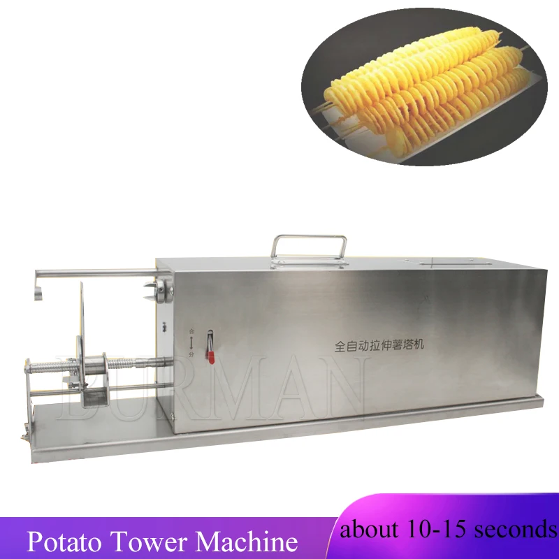 Автоматическая растягивающаяся машина Tornado для картофеля спиральная резка