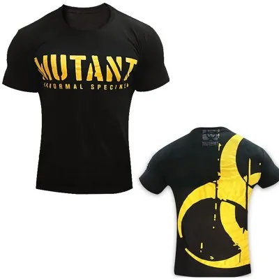 

MUTANT new fitness short sleeve male brothers personalized printing sports short sleeve running training wear large size T-shirt