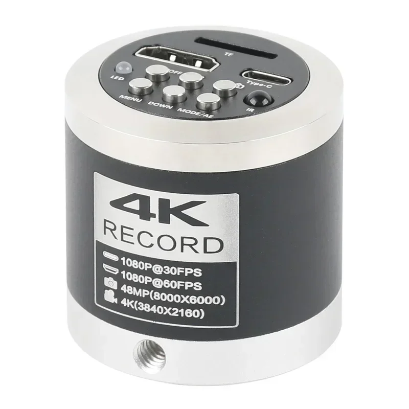 48MP 4K 1080P HDMI UHD USB Type C Видео Цифровой микроскоп Камера Крепление объектива