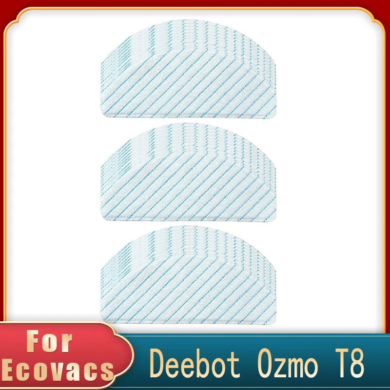 

For Ecovacs DEEBOT OZMO T8 T8 AIVI T8 Max T9 Power/Max Robot Vacuum Cleaner Mop Rag Mop Pad Parts Washable Microfiber Mop Cloth