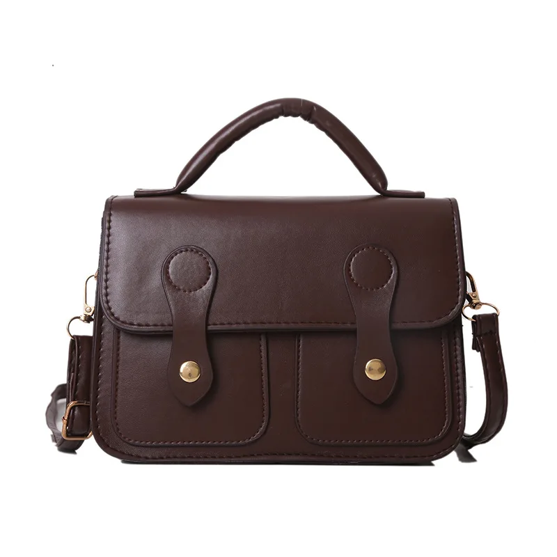 

Повседневная Маленькая женская сумка на осень-зиму, 2022 дюймов, простой популярный ретро-рюкзак почтальона, маленькая квадратная сумка, ранц...