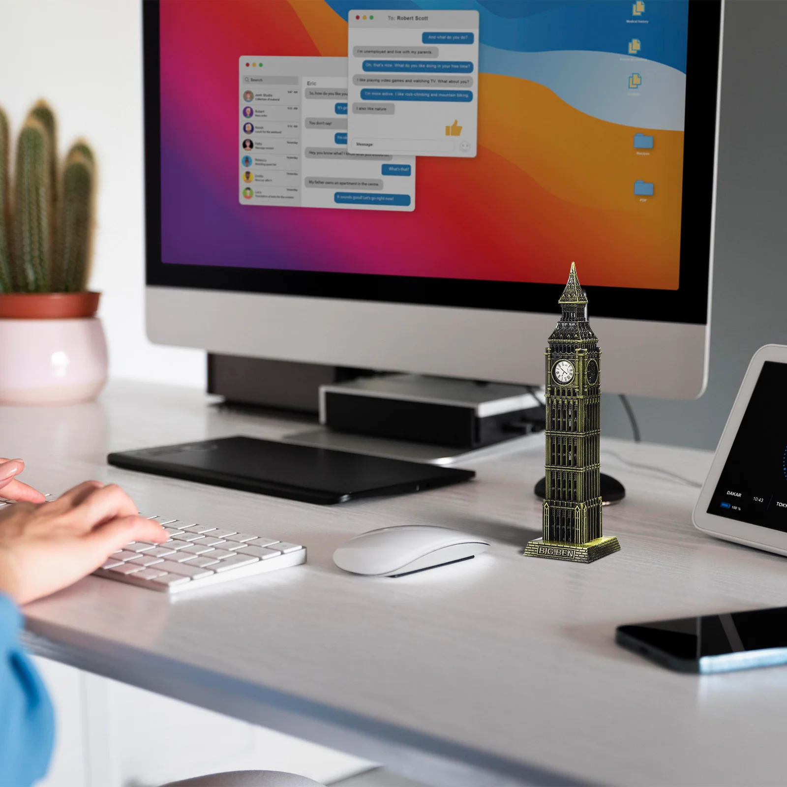 Настольные часы Big Ben модель путешествий Лондонское здание сплав декоративный