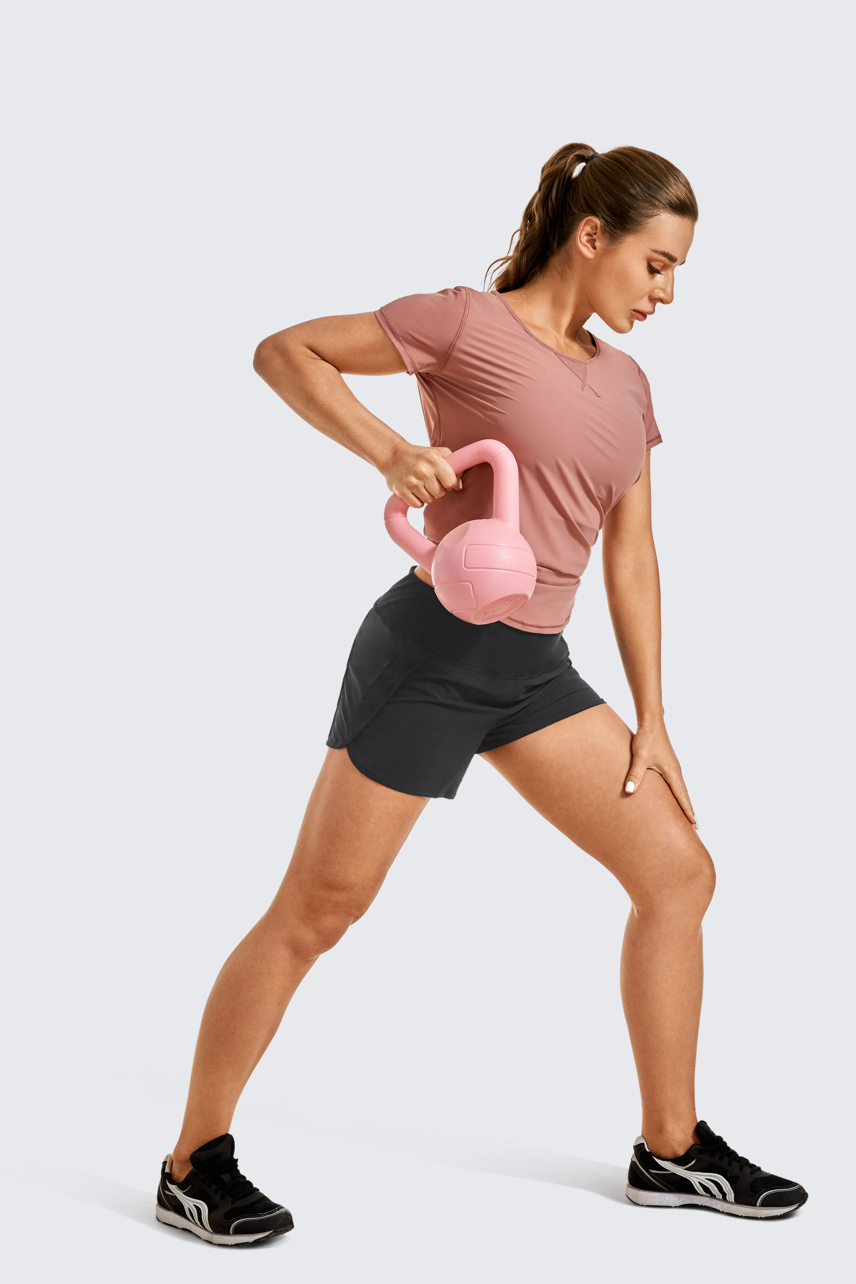 Womens Lightweight Gym Athletic Workout Shorts Liner 4