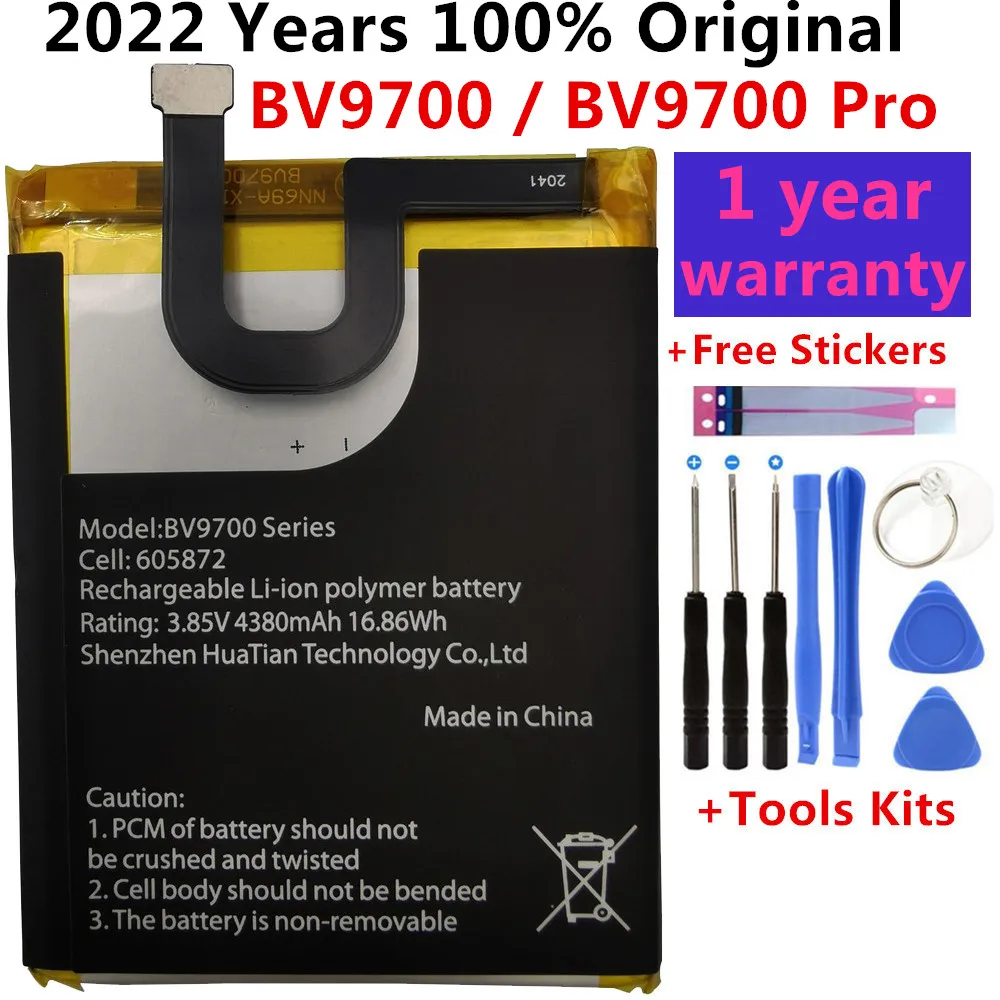 

100% Original Blackview 4380mAh Replacement BV9700 Battery For Blackview BV9700 / BV9700 Pro Original Mobile Phone Batteries