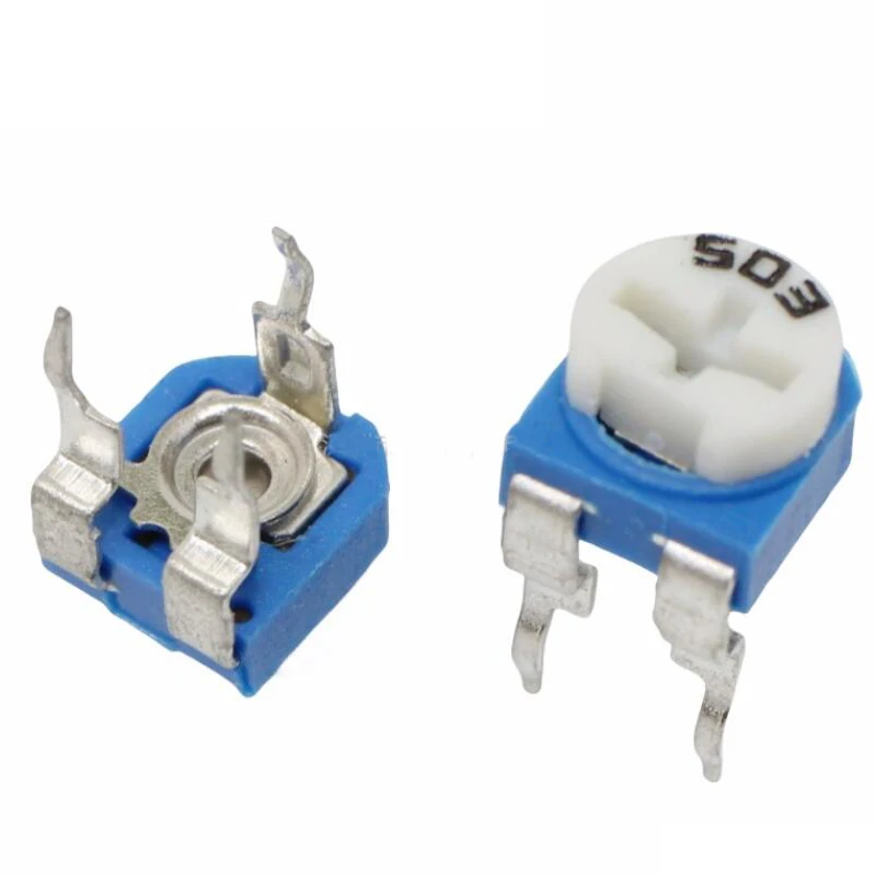 20 шт. Подстроечный резистор RM065 100 200 500 1K 2K 5K 10K 20K 50K 100K 200K 500K 1M Ом триммер