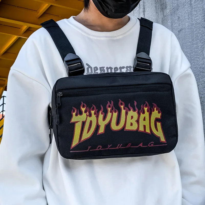 

New Chest Bag For Men Tactical Vest Bag Casual Function Chest Rig Bags Streetwear For Boy Waist Pack Male Travel Bag