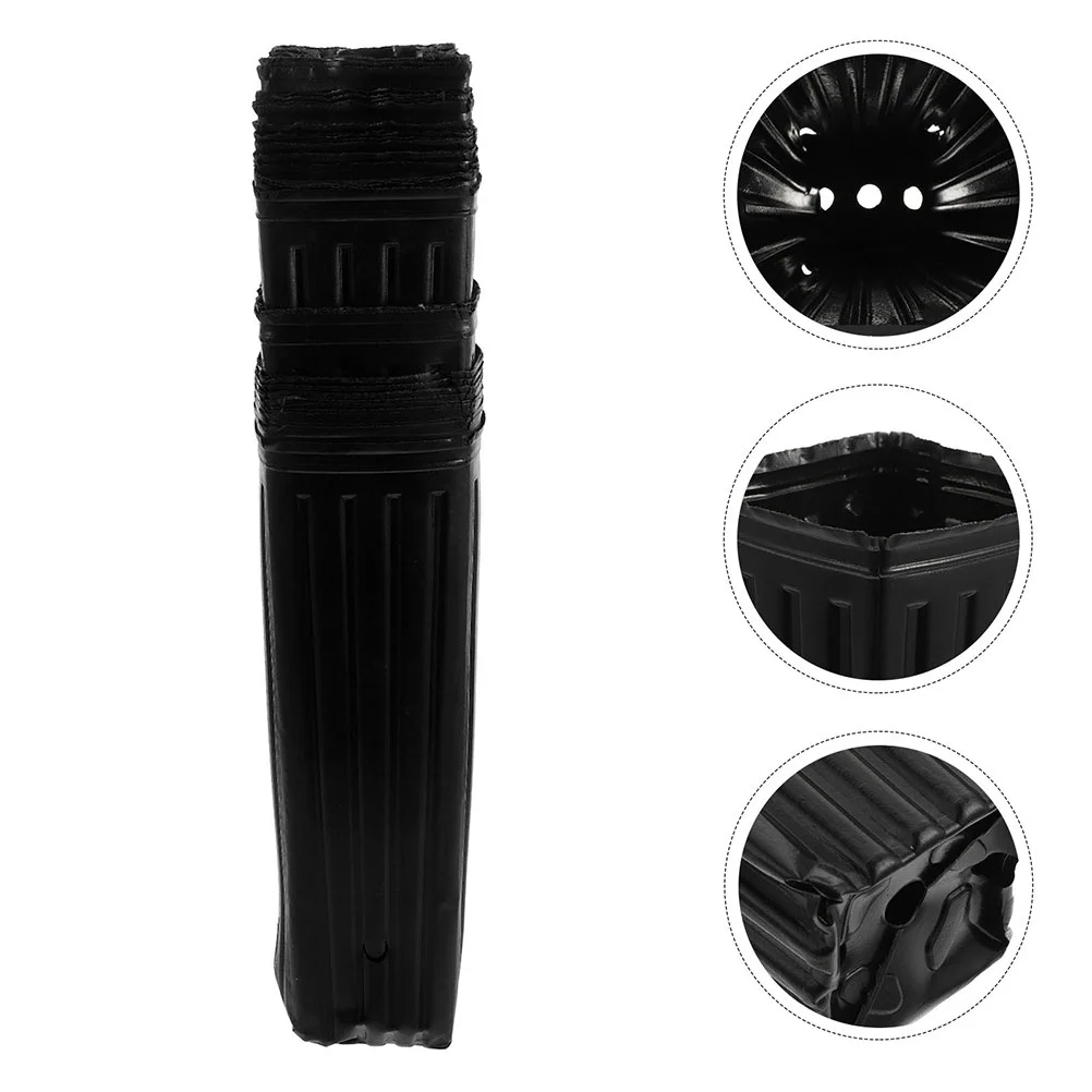 

30 Pcs Nursery Bag Black Serving Tray Vegetable Growing Pots Black Plants Bag Nutrition Bag Starting Container