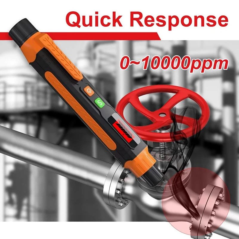 Детектор природного газа 0-10000ppm чувствительный детектор утечки с звуковой и