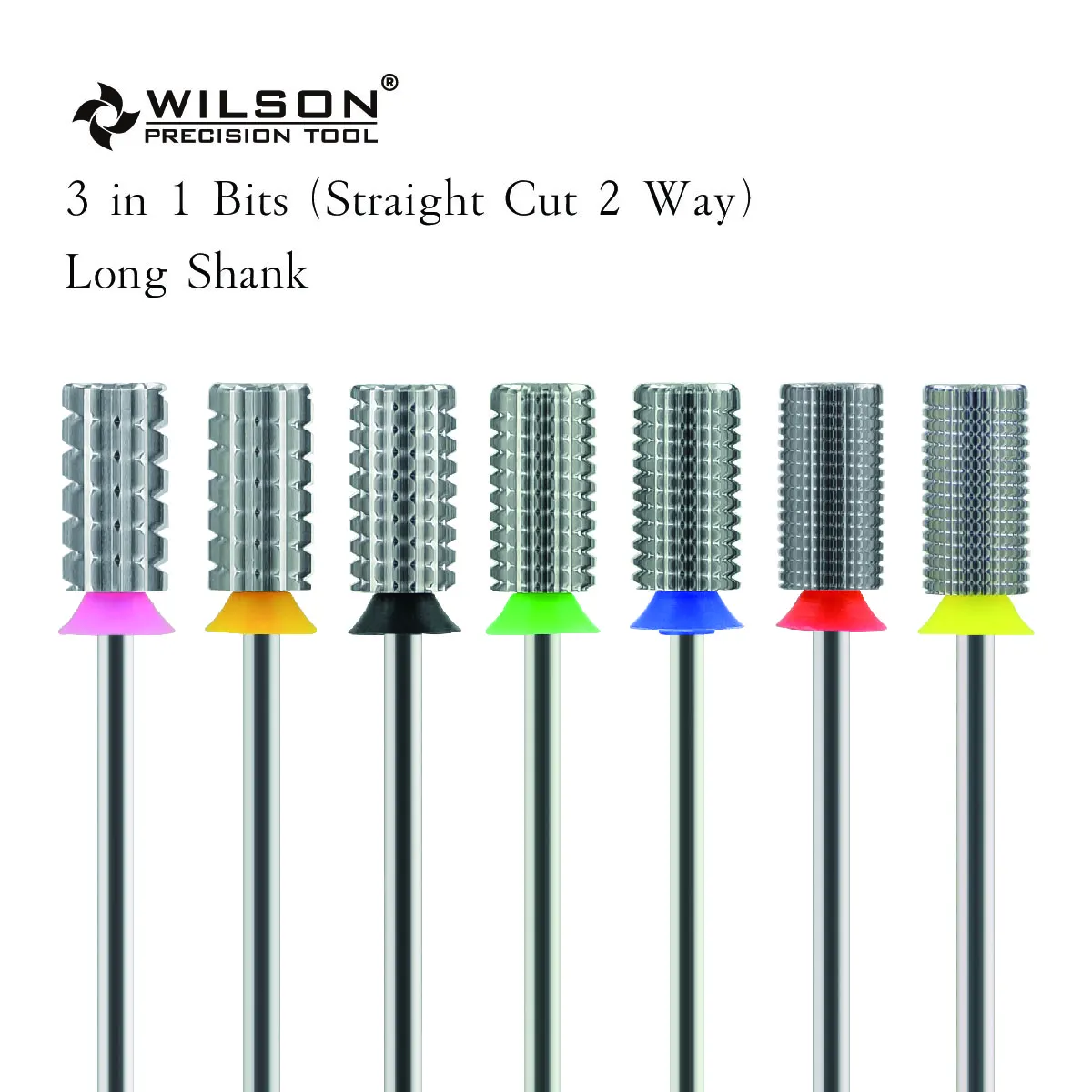 

WILSON 3 In 1 2 Way Long Shank-31.75mm Nail Drill Bits Remove gel carbide Manicure tool Manicure tool Hot sale Free shipping