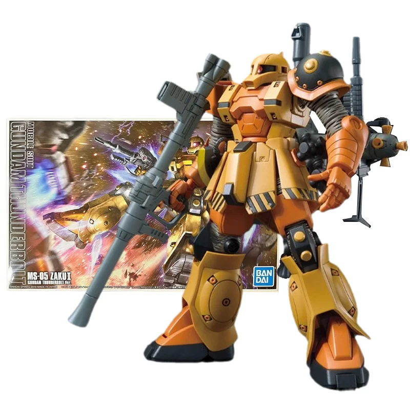 

Bandai Genuine Gundam Model Kit Anime Figure HGGT 1/144 MS-05 Zaku Ⅰ Collection Gunpla Anime Action Figure Toys for Children