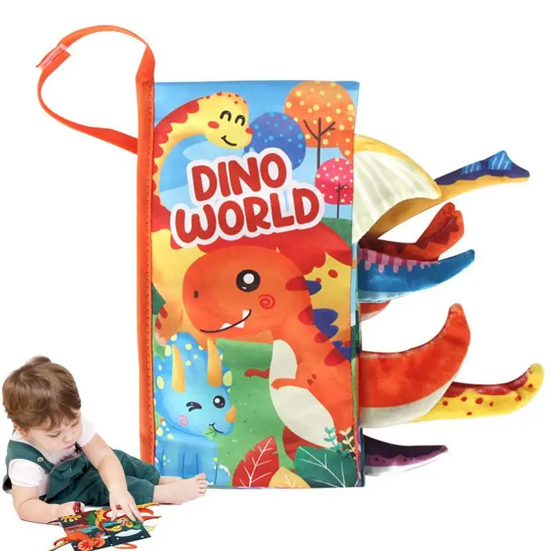 

Soft Cloth Book For Babies Fish Tails Teething Toys Soft Cloth Crinkle Toddler Books Early Education Farm Toy Teether Touch Feel