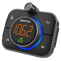fm transmitter with mic bluetooth fast charger qc 3 0 colorful led wireless handsfree audio receiver mp3 player auto accessories