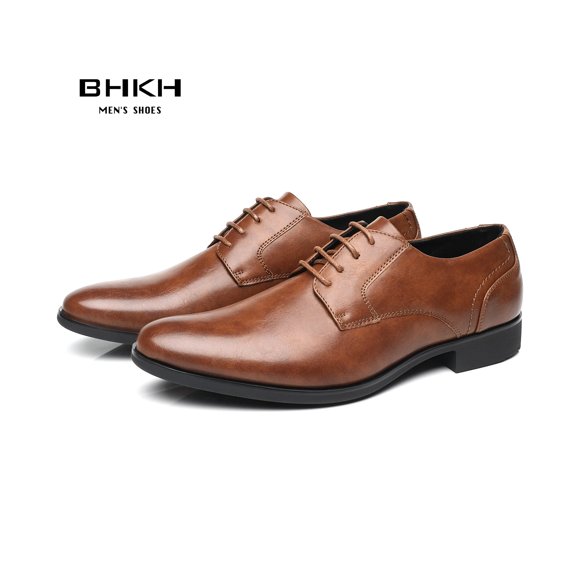

Мужские строгие туфли на шнуровке BHKH, весна-осень 2022, мужские свадебные туфли, умная деловая обувь для офиса и работы для мужчин