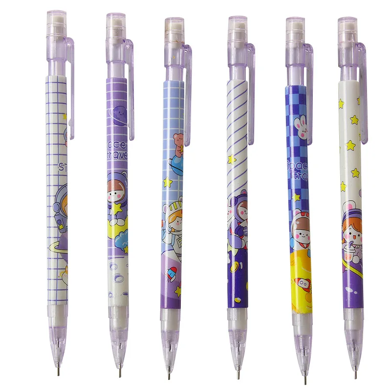 Cute Purple Planet Auto Pencil Cute Stationery Accessories Drawing Sketch