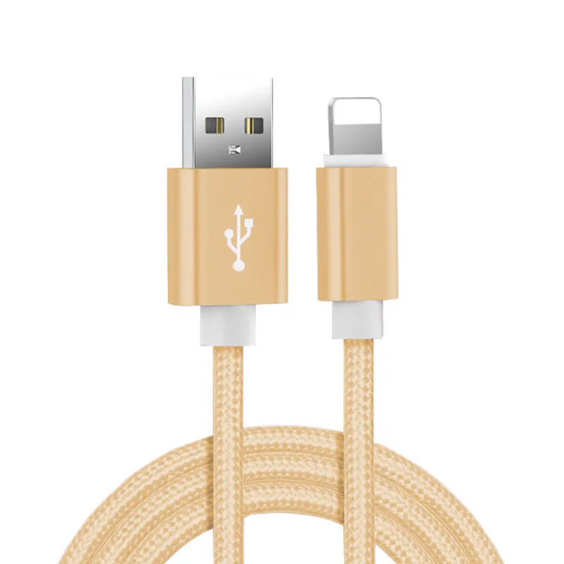 

Зарядный USB-кабель в нейлоновой оплетке для iPhone 6, 6S, 7, 8 Plus, X, XR, XS, 11, 12, 13, 14 Pro, быстрое зарядное устройство для iPad Air 2