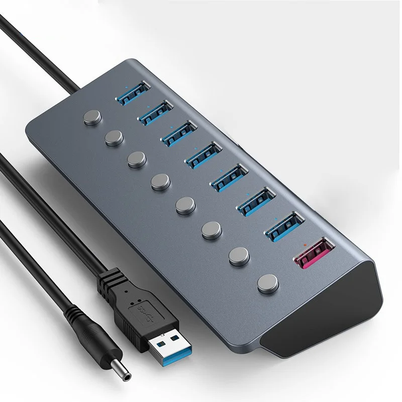 

USB Hub 3.0 Multi USB Splitter 8 USB Port 3.0 2.0 with Micro Charge Power for Lenovo Xiaomi Pro PC Hub USB 3 0