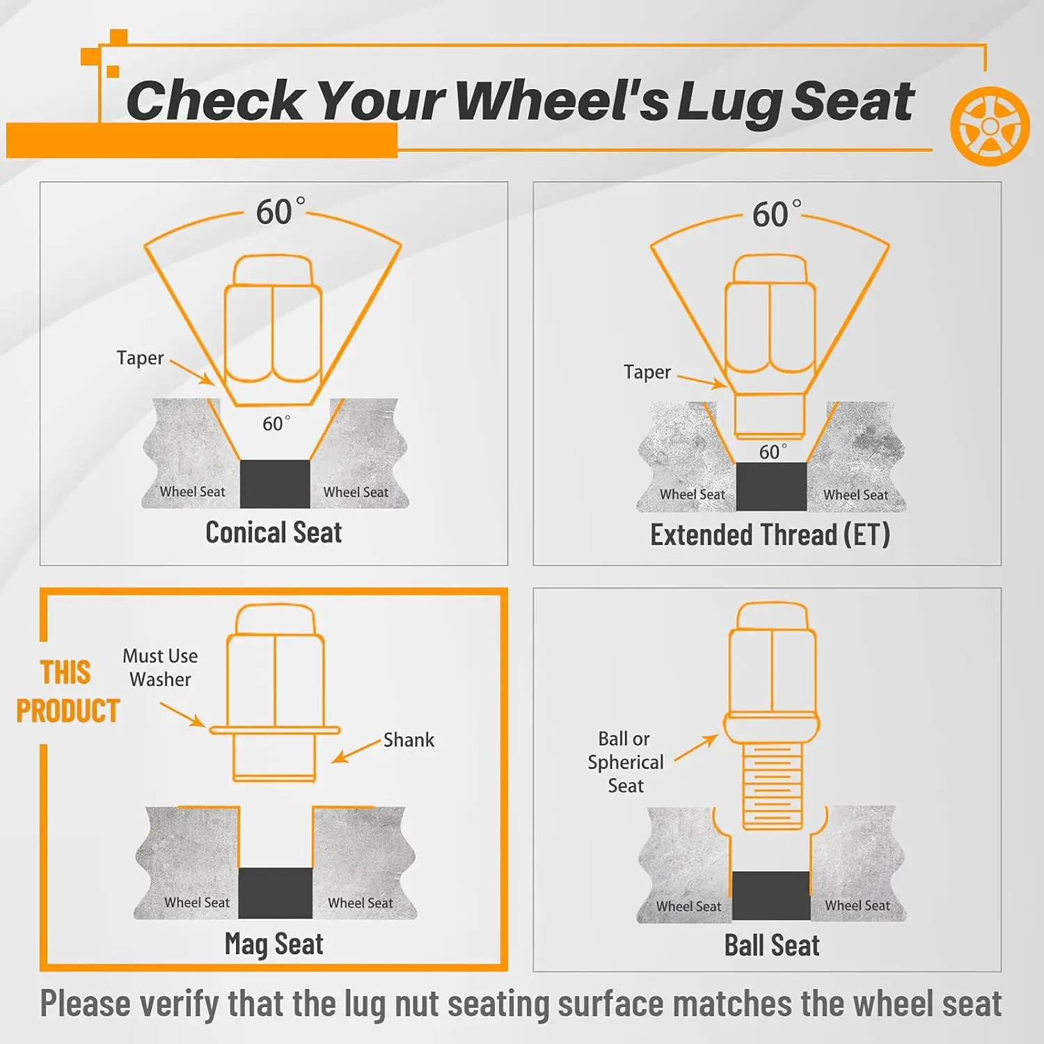 MIKKUPPA 24 шт. M12X1 5 черные магнитные гайки — 1 87 дюйма (47 мм) высота 13/16 сменные