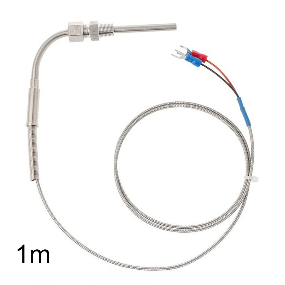 

EGT K Type Thermocouple Stainless Steel Temp Probe Temperature Sensors Thermocouple -100-1250°C 1 Pcs 1/8\" NPT