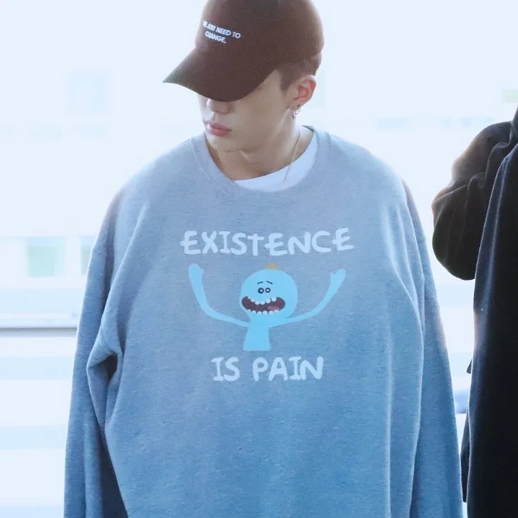 Женский пуловер большого размера Ulzzang Bf IKON Bob Kpop K-поп свитшоты для мужчин и женщин
