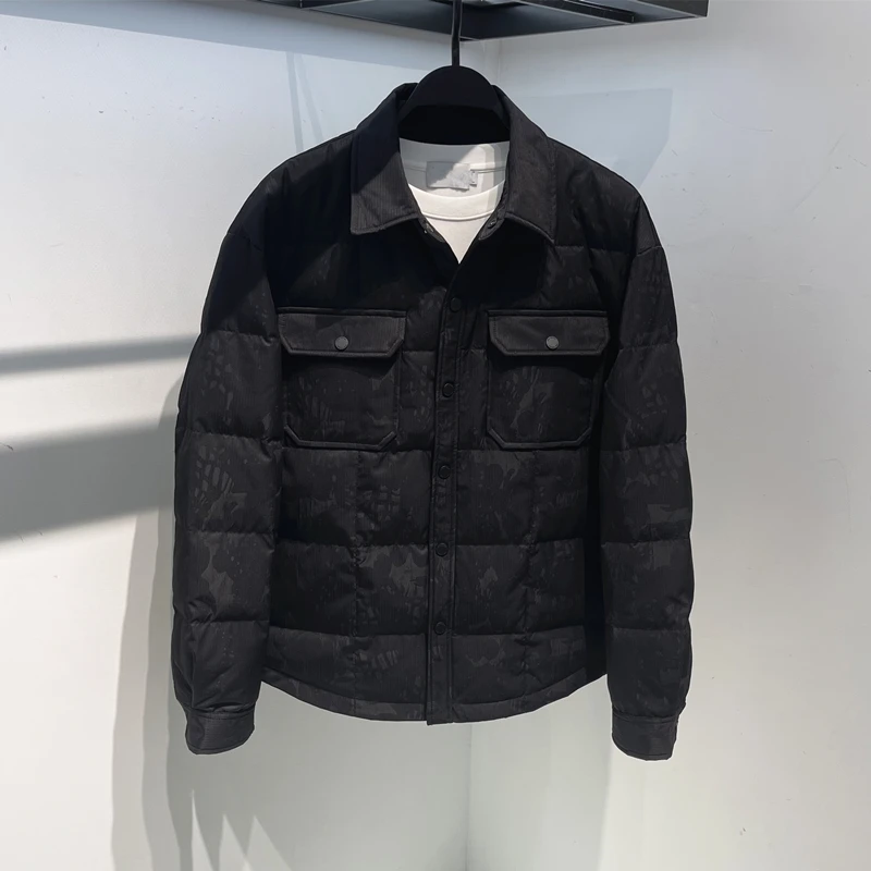 G Home зимние новые рубашки-карго с карманами и лацканами пуховик мужская Gd438i