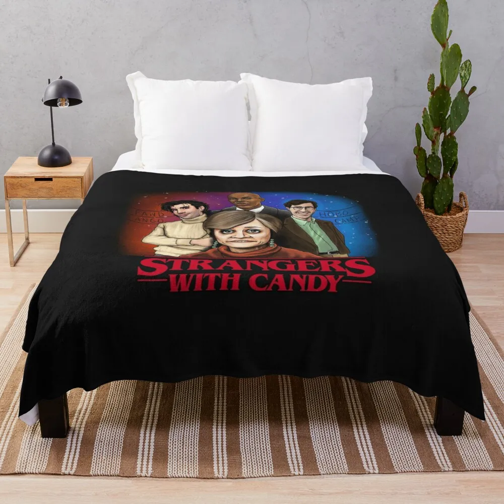 

Strangers With Candy Throw Blanket Quilt Blanket Retro Jacquard Blankets Ands Fleece Blanket Flannels