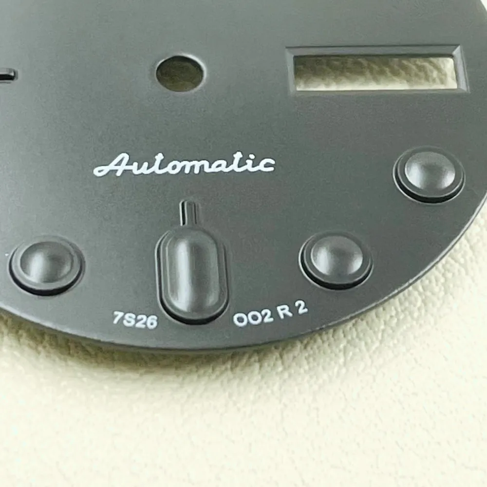 New NH36 Double Calendar Dial Black Samurai Modified Diving Watch Adaptive Mechanical 4R36 Literally Accessorie