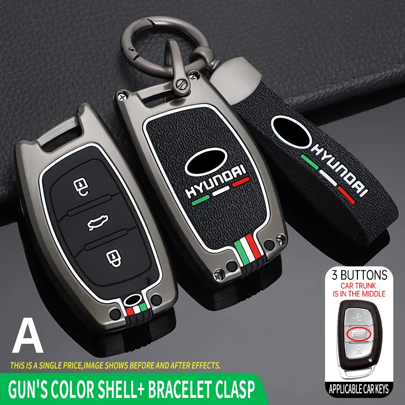 

Zinc Alloy Car Key Case Cover For Hyundai Tucson Sonata Creta ix25 ix35 ix45 i10 i20 i30 i40 Verna Solaris Mistra Elantra Accent