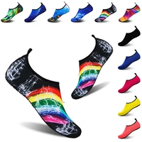 2022 summer quick dry mens aqua shoes beach swimming diving surfing slippers flat soft colorful shoes for women zapatos hombre