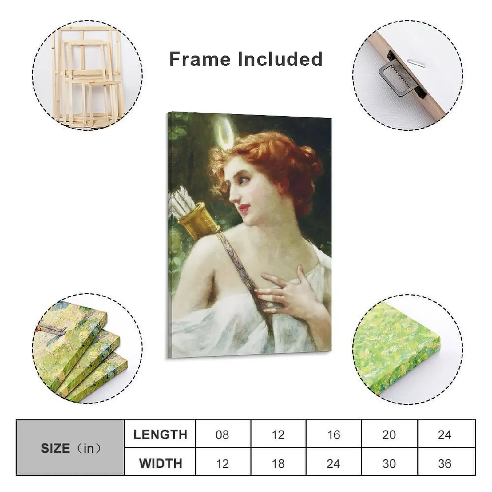 Богиня Артемида/Диана Холст Картина украшения дома эстетический декор комнаты