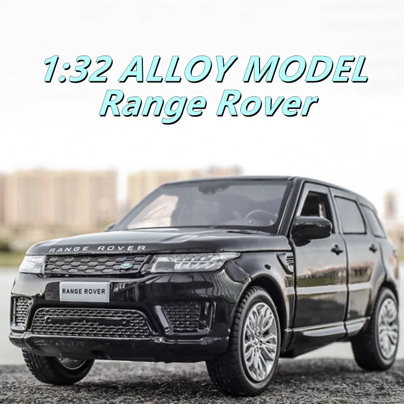 

Спортивный внедорожник Range Rover 1:32, модель автомобиля из сплава, Литые и игрушечные автомобили, металлическая модель автомобиля, имитация звука и искусственных игрушек в подарок