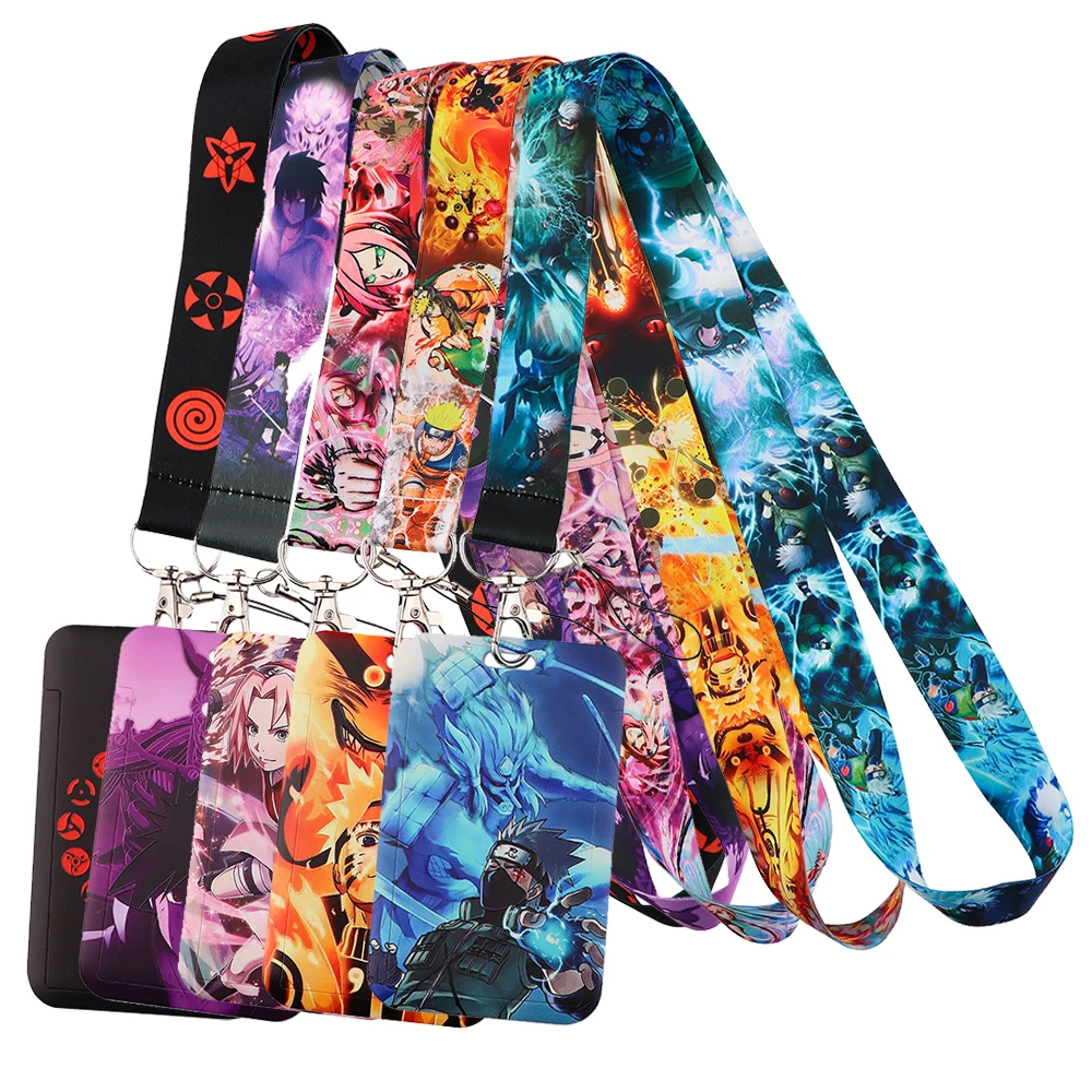 

Japanese Anime Cool Lanyards Card Neck Strap Lanyards Id Badge Holder Keychain Key Holder Hang Rope Keyrings Accessories Gifts