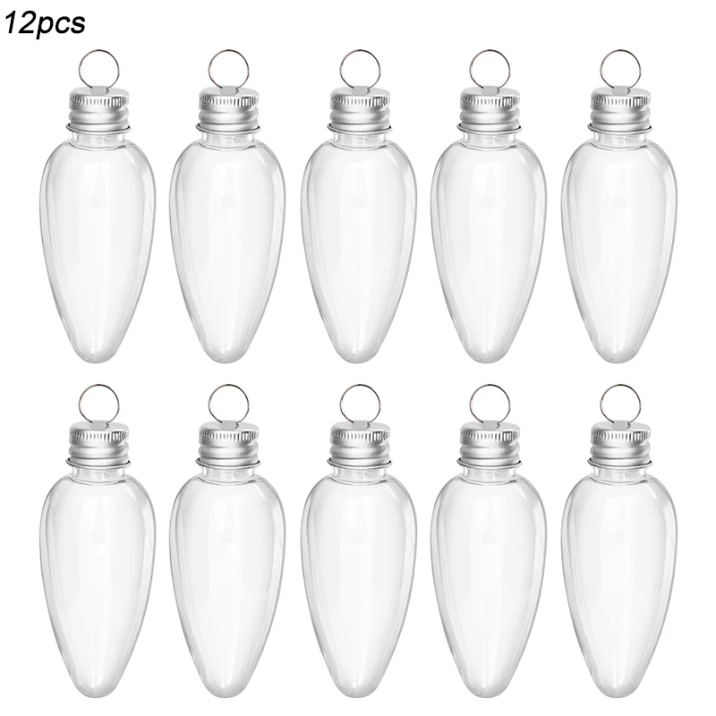 

12-36 Шт., Рождественские Шары С Наполнением, Прозрачные Фонарики В Форме Рождественской Елки, Подвесные Подвески, Сделай Сам